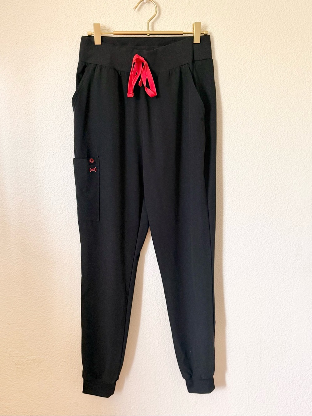 Hypothesis (RED) Base Women's 6-Pocket STRETCH Jogger Scrub Pant Size Small